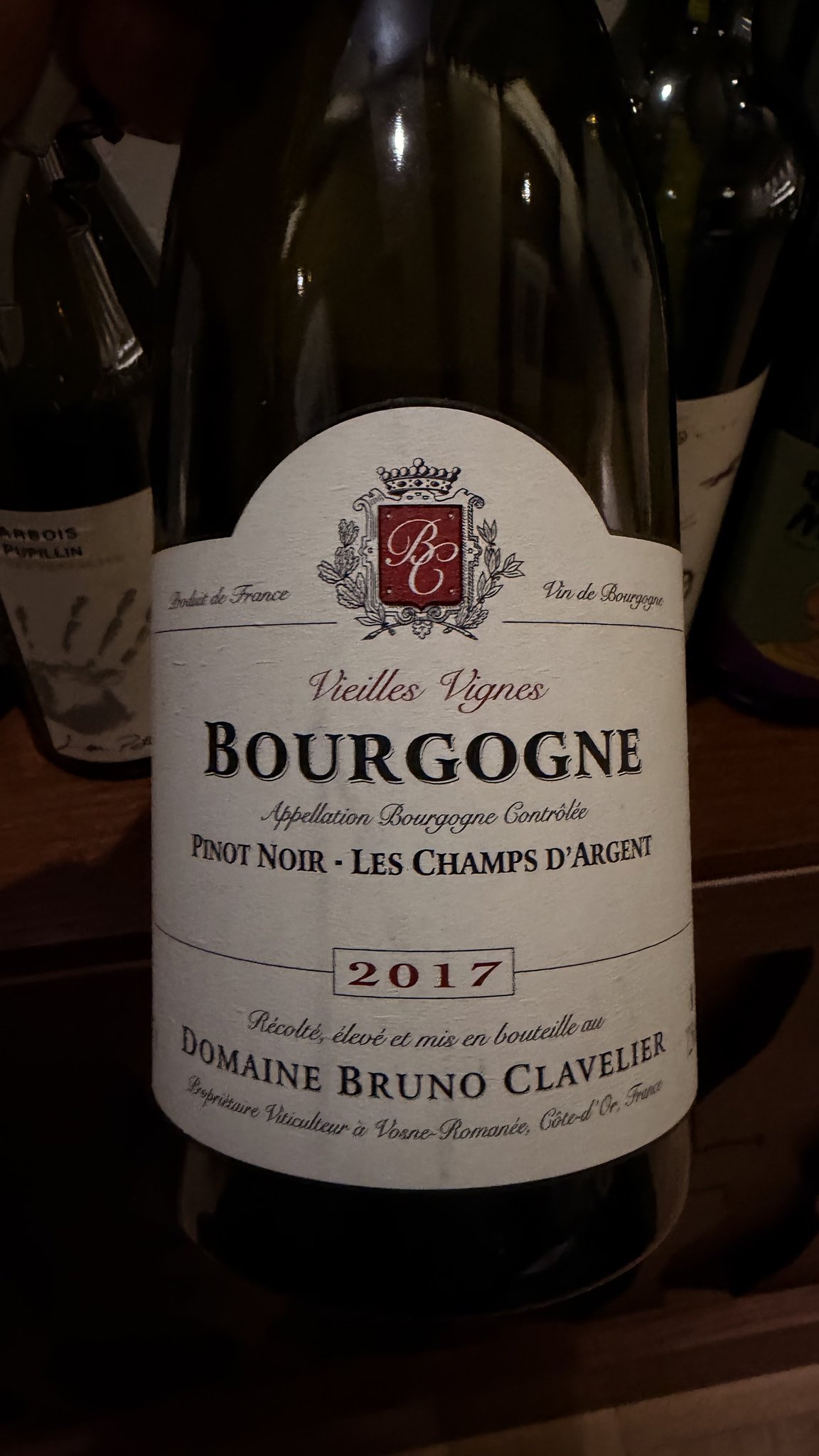 Bourgogne Vieilles Vignes — этикетка